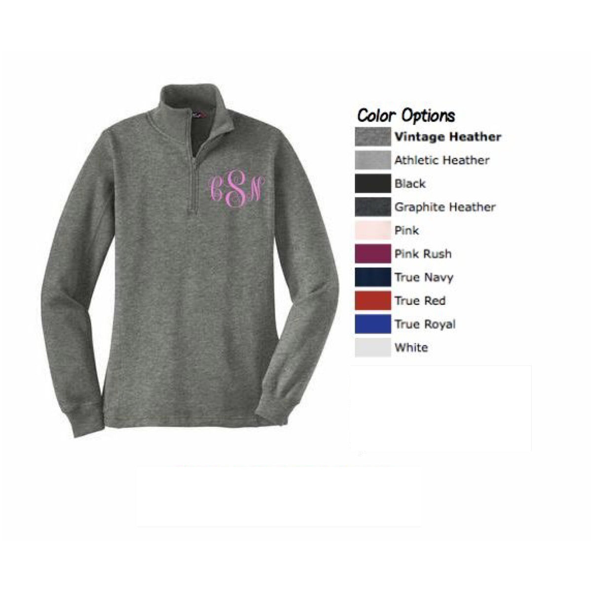 L Monogram French Terry Zip -Through Terry Zip Through Hoodie for